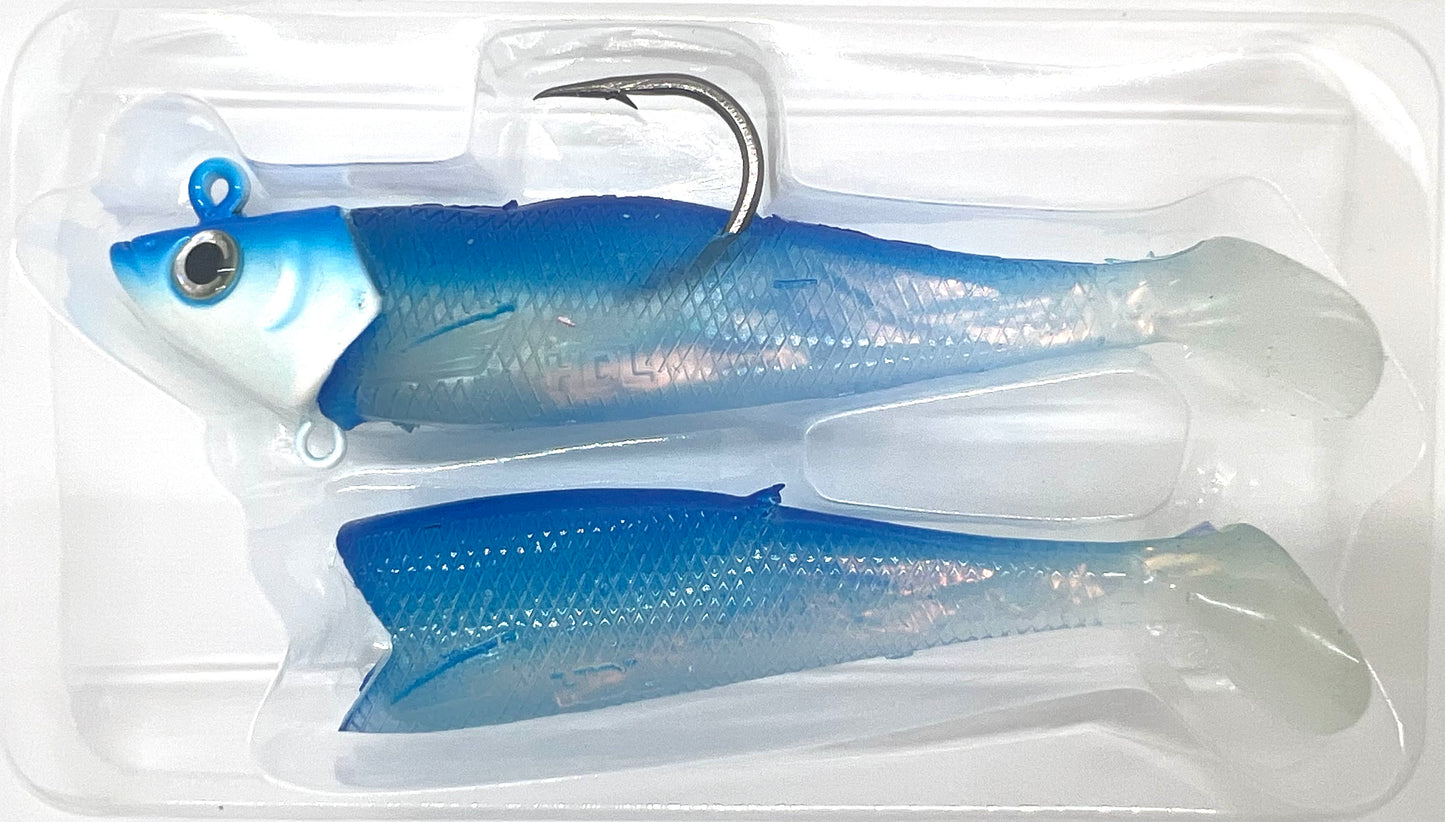 TORPEDO Jig Head w/ Swimbait Tails - 50g