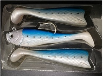 TORPEDO Jig Head w/ Swimbait Tails - 10 3/4 OZ