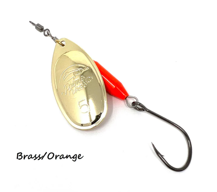 dominoes brass spinners fishing lures Worden's Original Rooster Tail Brown; 1/8 oz These Spinnerbaits PRIME LURES The "Clean Up