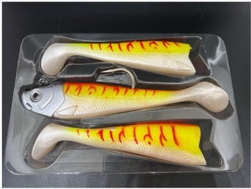 TORPEDO Jig Head w/ Swimbait Tails - 10 3/4 OZ