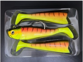 TORPEDO Jig Head w/ Swimbait Tails - 10 3/4 OZ